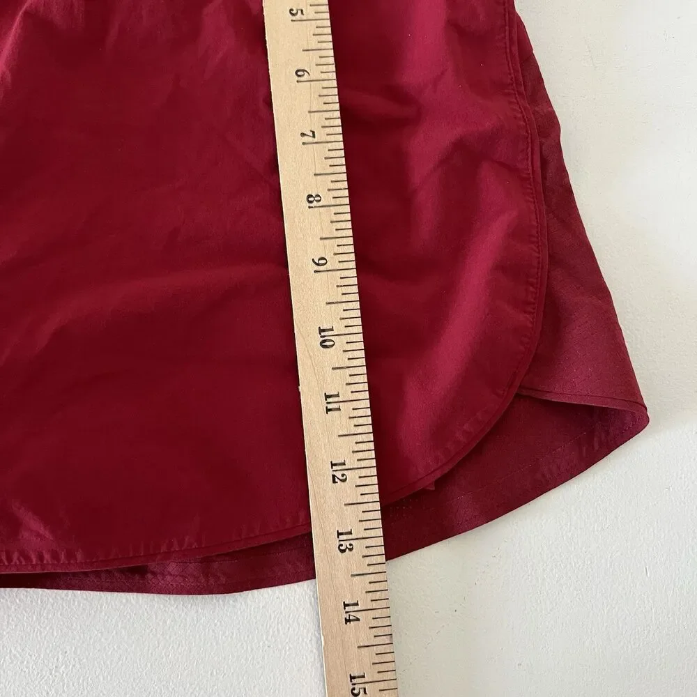 Outdoor Voices Skort Womens Medium Burgundy Activewear Golf Tennis Athleisure - Picture 7 of 7